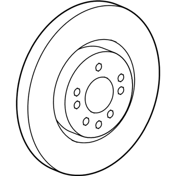 2011 Mercedes-Benz ML63 AMG Brake Disc - 164-421-07-12-64