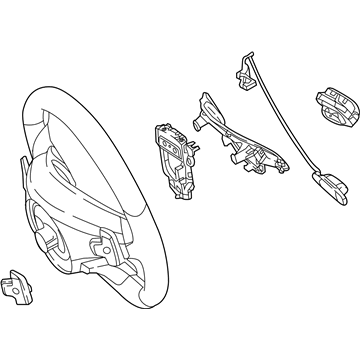 2018 Mercedes-Benz C300 Steering Wheel - 000-460-28-03-9E38