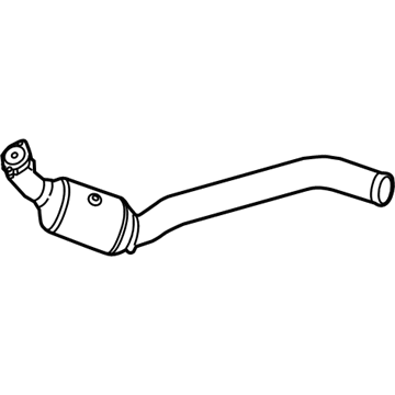 2013 Mercedes-Benz GL550 Catalytic Converter - 166-490-16-14-64