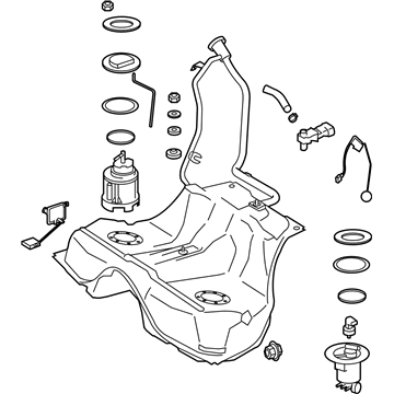 Mercedes-Benz 216-470-39-01 Fuel Tank