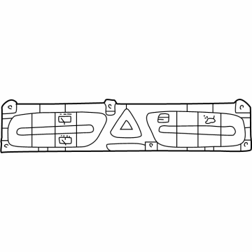 Mercedes-Benz 463-905-04-00 Hazard Switch