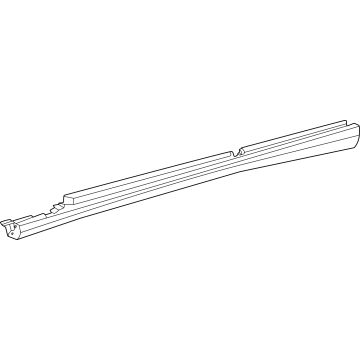 Mercedes-Benz 254-698-05-00 Rocker Molding