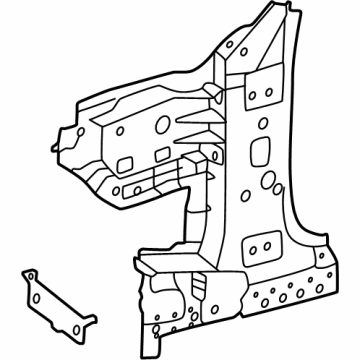 Mercedes-Benz 223-630-60-04 Hinge Pillar