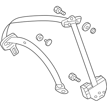 Mercedes-Benz CL500 Seat Belt - 215-860-18-85-8G75