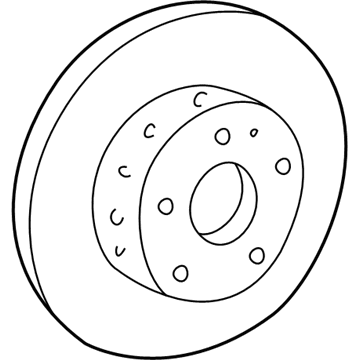 1995 Mercedes-Benz C220 Brake Disc - 202-421-09-12-64