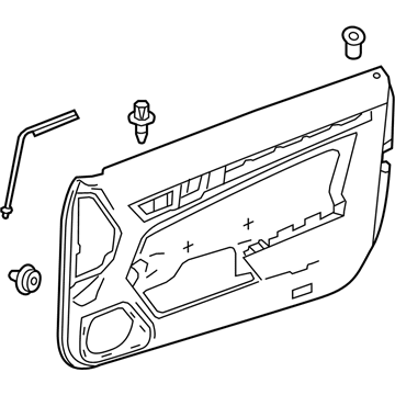 Mercedes-Benz 207-720-41-70-8R01 Door Trim Panel