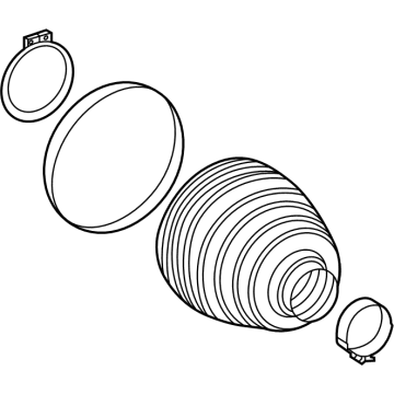 2023 Mercedes-Benz EQS 580 SUV CV Joint Boot - 297-330-83-01