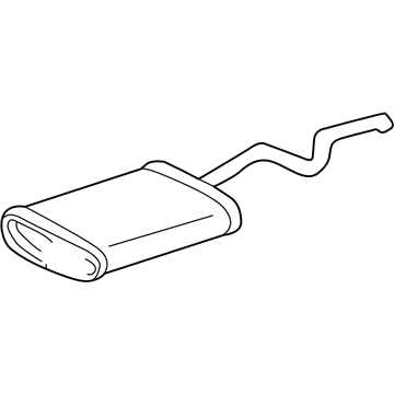 Mercedes-Benz 163-490-28-01 Muffler W/Tpipe