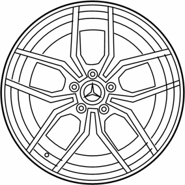 Mercedes-Benz 213-401-65-00-64-7Y51 Wheel