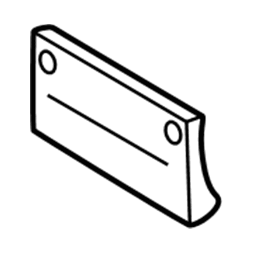 Mercedes-Benz 203-885-11-81 License Bracket