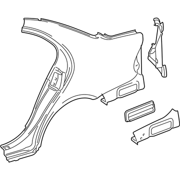 Mercedes-Benz 219-630-06-21 Quarter Panel