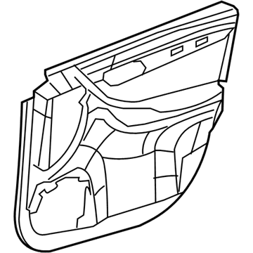 Mercedes-Benz 251-720-03-70-7H20 Door Trim Panel