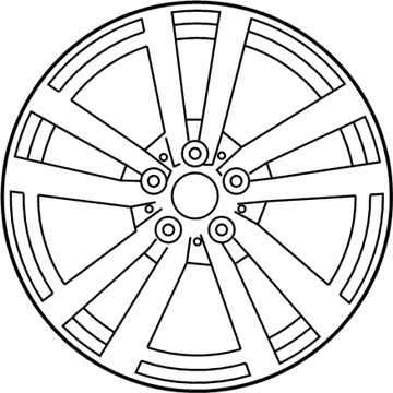 Mercedes-Benz 172-401-14-00-7X44 Wheel, Alloy