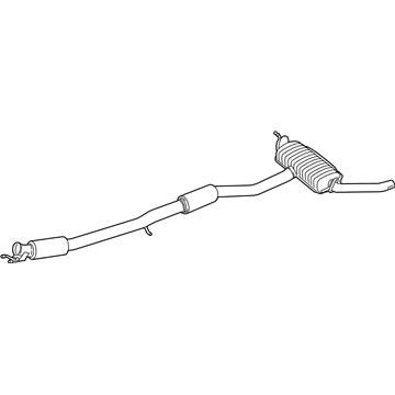 Mercedes-Benz 117-490-02-21 Muffler & Pipe