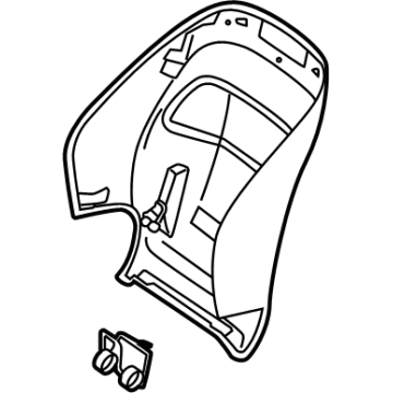 Mercedes-Benz 223-910-22-09-8W15 Seat Back Panel