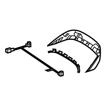 Mercedes-Benz 223-910-72-11 Upper Trim