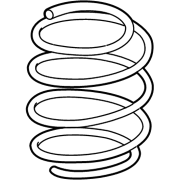 Mercedes-Benz 204-321-21-04 Coil Spring