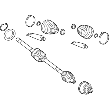 2023 Mercedes-Benz GLS450 Axle Shaft - 167-330-90-01