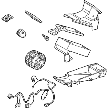 Mercedes-Benz 220-830-02-62 A/C & Heater Assembly