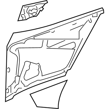 Mercedes-Benz 207-690-87-25-3E01 Quarter Trim Panel