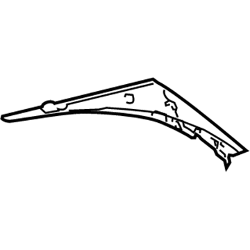 Mercedes-Benz 211-690-15-25-7F85 Rear Pillar Trim