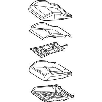 Mercedes-Benz 172-910-65-03-8R33 Cushion Assembly