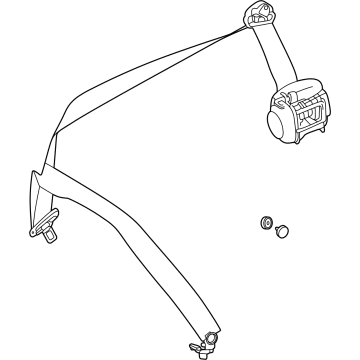 Mercedes-Benz 167-860-34-00-9C94 Seat Belt Assembly