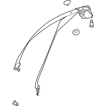 Mercedes-Benz 207-860-16-85-8P19 Lap & Shoulder Belt