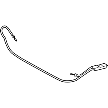 2004 Mercedes-Benz E320 Hood Release Cable - 211-880-01-59