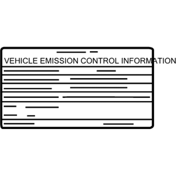 Mercedes-Benz 278-221-01-00 Emission Label