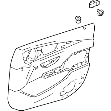 Mercedes-Benz 257-720-45-08-9H15 DOOR PANEL LINING