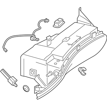 Mercedes-Benz 222-680-53-04-64-9E38 Glove Box Assembly