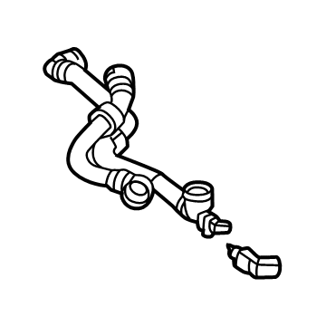 2023 Mercedes-Benz EQS AMG Radiator Hose - 297-501-35-01