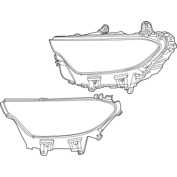 Mercedes-Benz 254-906-43-01 Headlamp Assembly