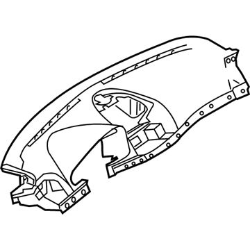 Mercedes-Benz 211-680-34-87-7F65 Instrument Panel