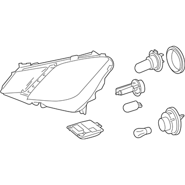 Mercedes-Benz 207-820-08-39-65 LAMP UNIT