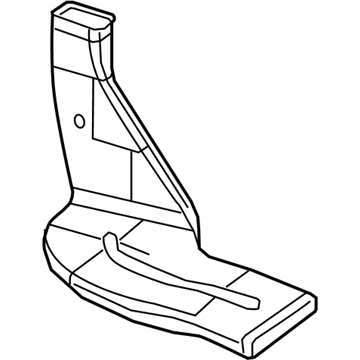 Mercedes-Benz 222-831-25-00 Rear Duct