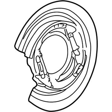 Mercedes-Benz ML430 Brake Dust Shield - 163-420-05-84