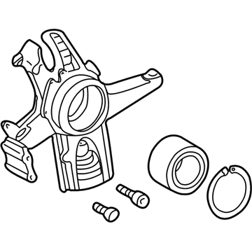 2000 Mercedes-Benz ML430 Steering Knuckle - 163-350-05-08