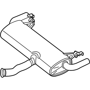 Mercedes-Benz 253-490-21-21 Muffler & Pipe