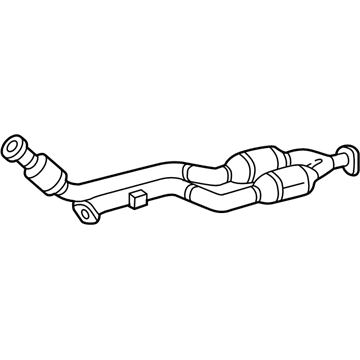 1999 Mercedes-Benz C280 Catalytic Converter - 202-490-52-20-80