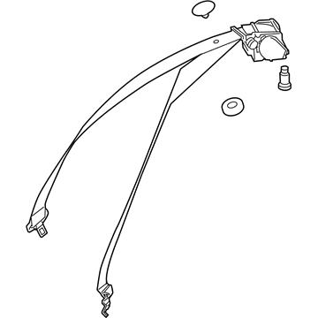 Mercedes-Benz 207-860-39-85-3D53 Lap & Shoulder Belt