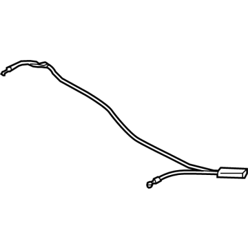 Mercedes-Benz AMG GT 63 Hood Release Cable - 205-880-55-09-64