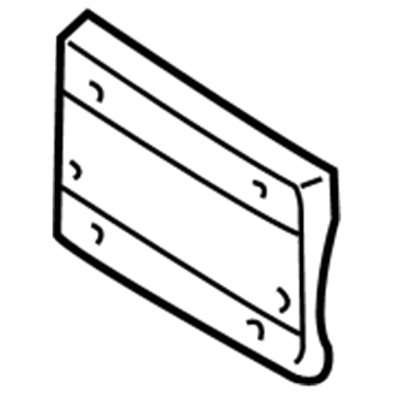 Mercedes-Benz 163-885-16-81 License Bracket