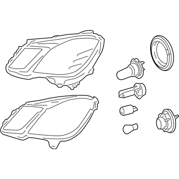 Mercedes-Benz 212-820-81-59-64 Composite Headlamp