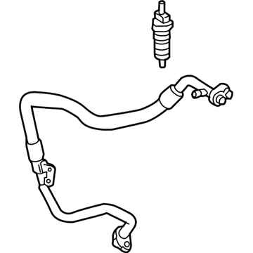 Mercedes-Benz S550e A/C Hose - 222-830-23-16