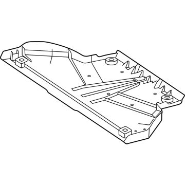 Mercedes-Benz 243-352-06-00 TRIM, REAR AXLE CARRIER