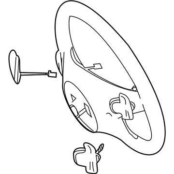 Mercedes-Benz 204-460-29-03-9C08 Steering Wheel