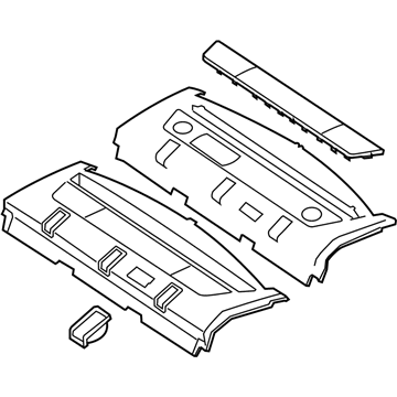 Mercedes-Benz 204-690-55-00-7K95 Package Tray