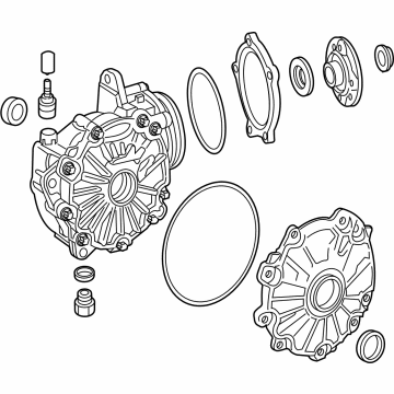 Mercedes-Benz 205-330-42-07-80 Differential Assembly